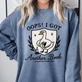 OOPS I GOT Another Book Design Comfort Colors Sweatshirt Denim OOPS I GOT Another Book Design Comfort Colors Sweatshirt Denim