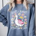 Oops I Bought Another Book Goose Bookish Comfort Colors Sweatshirt Denim Oops I Bought Another Book Goose Bookish Comfort Colors Sweatshirt Denim