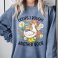Oops I Bought Another Book Goose Comfort Colors Sweatshirt Denim Oops I Bought Another Book Goose Comfort Colors Sweatshirt Denim