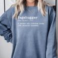 Pagehugger Definition Pun Book Lovers Literary Humor Comfort Colors Sweatshirt Denim