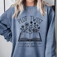 Plot Twist I'm Going To Be A Big Brothers Literary Book Boys Comfort Colors Sweatshirt Denim Plot Twist I'm Going To Be A Big Brothers Literary Book Boys Comfort Colors Sweatshirt Denim