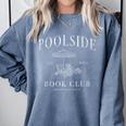 Poolside Book Club Comfort Colors Sweatshirt Denim