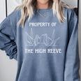 Property Of The High Reeve Bookish Manacled Dark Romance Premium Tri-Blend Comfort Colors Sweatshirt Denim Property Of The High Reeve Bookish Manacled Dark Romance Premium Tri-Blend Comfort Colors Sweatshirt Denim