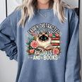 Ragdoll Lover Ragdoll Cat Ragdolls And Books Comfort Colors Sweatshirt Denim