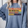 Rare Book Collector Antiquarian Antique Books Collecting Comfort Colors Sweatshirt Denim