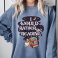 I Would Rather Be Reading Bookworm Book Lover Librarian Kids Comfort Colors Sweatshirt Denim I Would Rather Be Reading Bookworm Book Lover Librarian Kids Comfort Colors Sweatshirt Denim