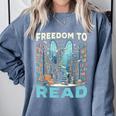 Read Banned Books Bookworm Book Lover Reading Literature Comfort Colors Sweatshirt Denim Read Banned Books Bookworm Book Lover Reading Literature Comfort Colors Sweatshirt Denim