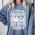 If You Can Read This For Book Lovers Reading Comfort Colors Sweatshirt Denim If You Can Read This For Book Lovers Reading Comfort Colors Sweatshirt Denim
