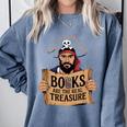 Read Book Reader Library Reading Librarian Pirate Bookworm Comfort Colors Sweatshirt Denim Read Book Reader Library Reading Librarian Pirate Bookworm Comfort Colors Sweatshirt Denim