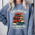 I Read Books Bookworm Halloween Comfort Colors Sweatshirt Denim I Read Books Bookworm Halloween Comfort Colors Sweatshirt Denim