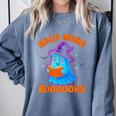 Read More Books Halloween Book Cute Ghost Reading Teaching Comfort Colors Sweatshirt Denim Read More Books Halloween Book Cute Ghost Reading Teaching Comfort Colors Sweatshirt Denim