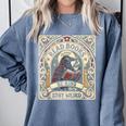 Read Books Be Kind Stay Weird Raven Tarot Reading Coffee Comfort Colors Sweatshirt Denim Read Books Be Kind Stay Weird Raven Tarot Reading Coffee Comfort Colors Sweatshirt Denim