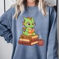Read Books Be Kind Stay Weird Reading Bookworm Reader Comfort Colors Sweatshirt Denim