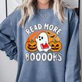 Read More Books Teacher Halloween Men Women Comfort Colors Sweatshirt Denim Read More Books Teacher Halloween Men Women Comfort Colors Sweatshirt Denim