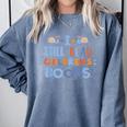 I Still Read Children's Books School Teacher Nerd Librarian For Men Women Girls Kids Comfort Colors Sweatshirt Denim