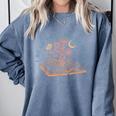 I Read Past My Bedtime Book Flower Butterfly Moon Bookish Comfort Colors Sweatshirt Denim I Read Past My Bedtime Book Flower Butterfly Moon Bookish Comfort Colors Sweatshirt Denim