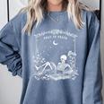 Read In Peace Skeleton Reading Book Halloween Bookish Comfort Colors Sweatshirt Denim Read In Peace Skeleton Reading Book Halloween Bookish Comfort Colors Sweatshirt Denim