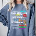 Read My Shirt Day For Kids Boy Girls i Will Read Book Comfort Colors Sweatshirt Denim Read My Shirt Day For Kids Boy Girls i Will Read Book Comfort Colors Sweatshirt Denim
