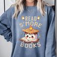 Read S'More Book Marshmallow Book Reading Lover Comfort Colors Sweatshirt Denim Read S'More Book Marshmallow Book Reading Lover Comfort Colors Sweatshirt Denim