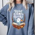Read S'More Books Camping Outdoors Travel Campfire Comfort Colors Sweatshirt Denim Read S'More Books Camping Outdoors Travel Campfire Comfort Colors Sweatshirt Denim