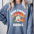 Read S'More Books Cute Campfire Reading Book Lovers Comfort Colors Sweatshirt Denim Read S'More Books Cute Campfire Reading Book Lovers Comfort Colors Sweatshirt Denim