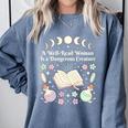 Well Read Woman Literature Quote Celestial Book Floral Comfort Colors Sweatshirt Denim Well Read Woman Literature Quote Celestial Book Floral Comfort Colors Sweatshirt Denim