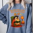 Reading 6 7 Six Seven Meme English Teacher Book Lover Comfort Colors Sweatshirt Denim