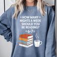 Reading 6-7 Six Seven Meme English Teacher Book Lover Comfort Colors Sweatshirt Denim Reading 6-7 Six Seven Meme English Teacher Book Lover Comfort Colors Sweatshirt Denim