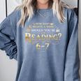 Reading 6–7 Teacher Librarian English Book Lover Quote Comfort Colors Sweatshirt Denim