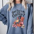 Reading 67 Six Seven Meme English Teacher Book Lover Comfort Colors Sweatshirt Denim