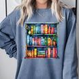 Reading And Bookcase Magic Book Premium Comfort Colors Sweatshirt Denim