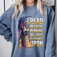 Reading Bookish Dragon Fantasy Comfort Colors Sweatshirt Denim