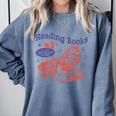 Reading Books I Can't Emotionally Handle Book Lover Comfort Colors Sweatshirt Denim Reading Books I Can't Emotionally Handle Book Lover Comfort Colors Sweatshirt Denim