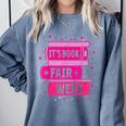 Reading Books Its Book Fair Week Comfort Colors Sweatshirt Denim