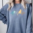 Reading Cat Heartbeat Book & Cat Lover Comfort Colors Sweatshirt Denim Reading Cat Heartbeat Book & Cat Lover Comfort Colors Sweatshirt Denim