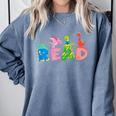 Reading Dinosaur T Rex Dino Book Lover Comfort Colors Sweatshirt Denim Reading Dinosaur T Rex Dino Book Lover Comfort Colors Sweatshirt Denim