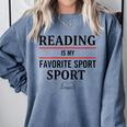 Reading Is My Favorite Sport Book Lover Saying Quote Comfort Colors Sweatshirt Denim Reading Is My Favorite Sport Book Lover Saying Quote Comfort Colors Sweatshirt Denim