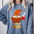 Reading Lover Book Graphic Gnome Comfort Colors Sweatshirt Denim Reading Lover Book Graphic Gnome Comfort Colors Sweatshirt Denim