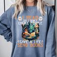 Reading Readers I Read Send Books Dragon Bookworm Tee Comfort Colors Sweatshirt Denim