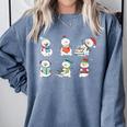 Reading Snowman Christmas Book Lovers Bookworm Librarian Comfort Colors Sweatshirt Denim Reading Snowman Christmas Book Lovers Bookworm Librarian Comfort Colors Sweatshirt Denim