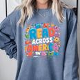 Reads Across Tee America Reading Teacher Books Reader Kids Comfort Colors Sweatshirt Denim Reads Across Tee America Reading Teacher Books Reader Kids Comfort Colors Sweatshirt Denim