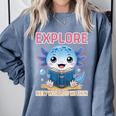 Readsolotl Kawaii Axolotl Book Lover Reading Comfort Colors Sweatshirt Denim Readsolotl Kawaii Axolotl Book Lover Reading Comfort Colors Sweatshirt Denim