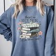 There's No Such Thing As Too Many Book Comfort Colors Sweatshirt Denim There's No Such Thing As Too Many Book Comfort Colors Sweatshirt Denim