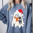 Retro Ghost Reading Book With Cat Bookish Club Christmas Men Women Kids Comfort Colors Sweatshirt Denim Retro Ghost Reading Book With Cat Bookish Club Christmas Men Women Kids Comfort Colors Sweatshirt Denim