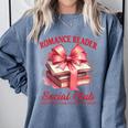 Romance Book Reading Bookish Romance Reader Social Club Comfort Colors Sweatshirt Denim