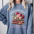 Romance Book Women Emotionally Attached Fictional Characters Comfort Colors Sweatshirt Denim Romance Book Women Emotionally Attached Fictional Characters Comfort Colors Sweatshirt Denim