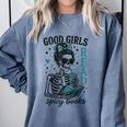 Romance Reader Good Girls Read Spicy Books Halloween Costume Comfort Colors Sweatshirt Denim Romance Reader Good Girls Read Spicy Books Halloween Costume Comfort Colors Sweatshirt Denim