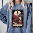 Romantasy Book Club Tarot Card Comfort Colors Sweatshirt Denim