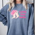 Rowdy 'Bout Books Cowboy Lovers Comfort Colors Sweatshirt Denim