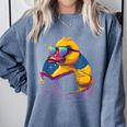 Rubber Duck Rubber Duckie Reading Book Rubber Duckling Comfort Colors Sweatshirt Denim
